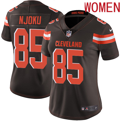 2019 Women Cleveland Browns #85 Njoku brown Nike Vapor Untouchable Limited NFL Jersey->women nfl jersey->Women Jersey